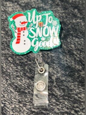 Retractable Christmas Badge Reel